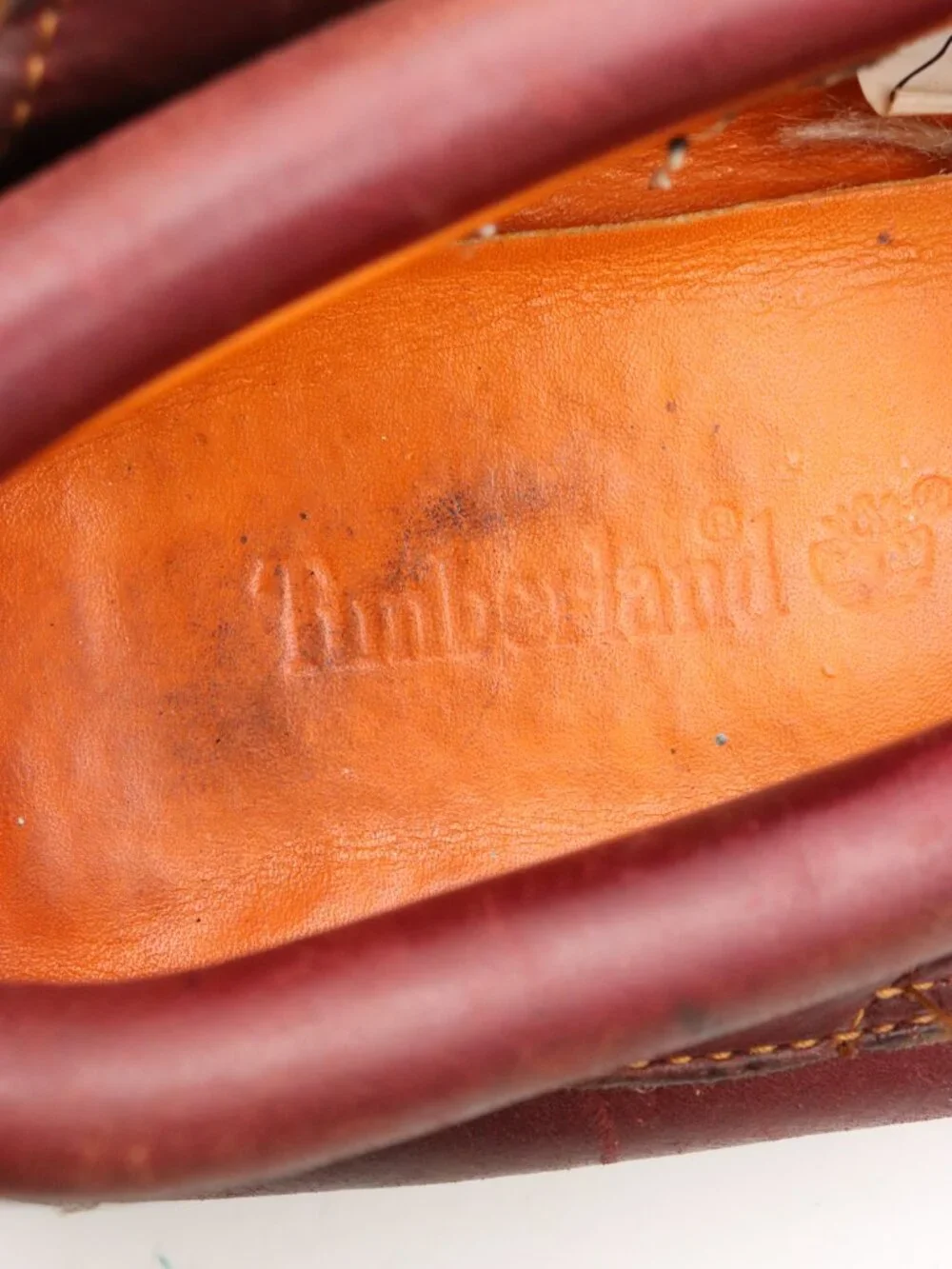 Timberland 3 Eye Men’s Size 11.5 M Lug Burgundy Leather Boat Shoes